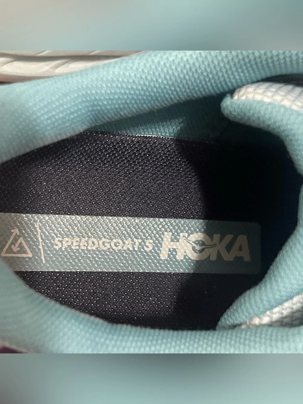 Hoka One One Speedgoat 5 Ocean Mist Lilac 1134470 Sz 6.5 MD